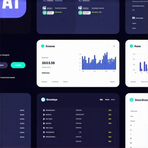 A modern dashboard displaying analytics and data streams for local SEO strategy