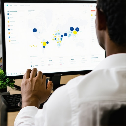 Analyzing Local SEO Performance Digital marketer reviewing local SEO analytics on a computer