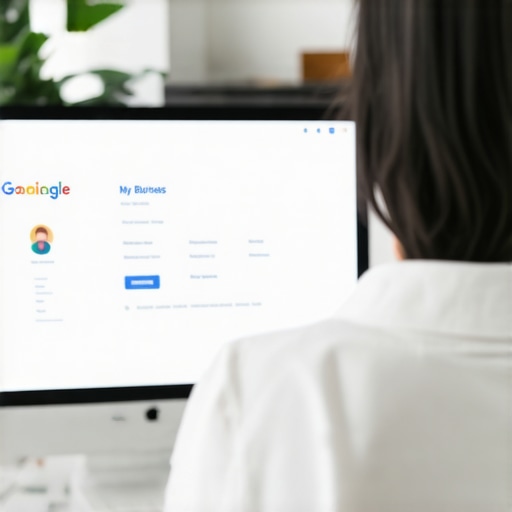 Local SEO professional optimizing a Google My Business listing