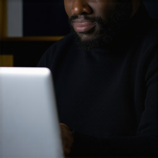 Optimizing Google My Business profile for local SEO A person editing their Google My Business profile on a laptop, focusing on local SEO improvements.