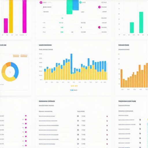 Person analyzing local SEO performance on a digital dashboard with charts and graphs.