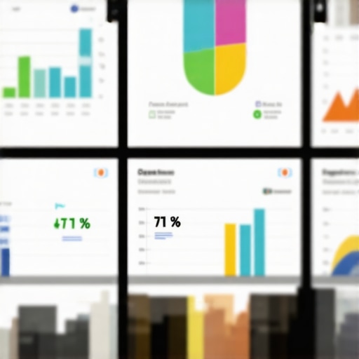 Business owner analyzing local SEO performance on a digital dashboard
