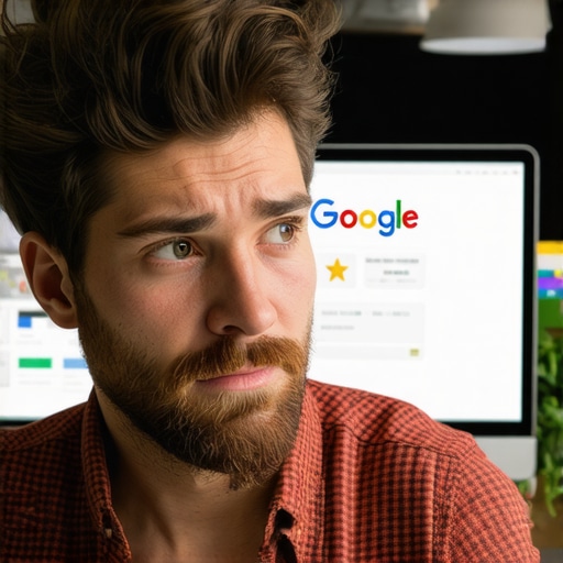 Business owner reviewing reviews on a laptop, illustrating review management process