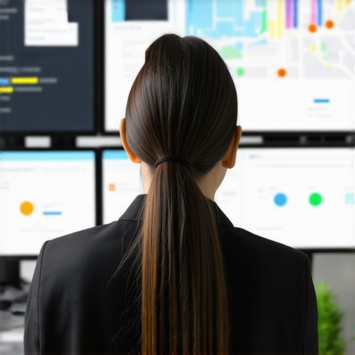 Expert analyzing local SEO data on screens with focus on intent signals and map optimization