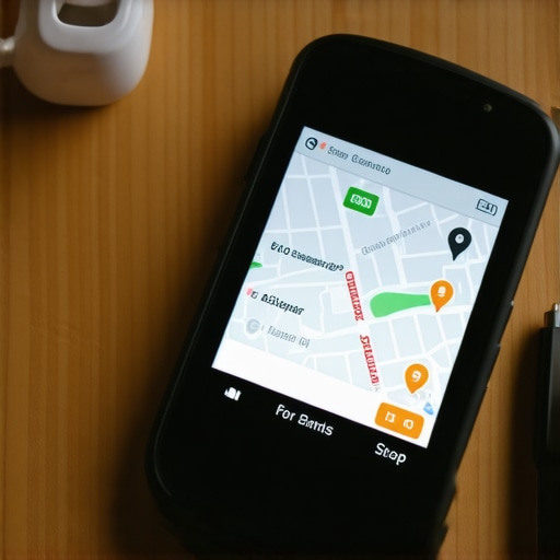 GPS device and SEO reports on a desk, representing tools used for maintaining local SEO performance.