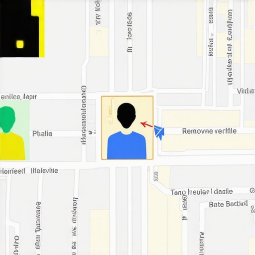 Flowchart illustrating the steps to eliminate fake profiles from local map listings