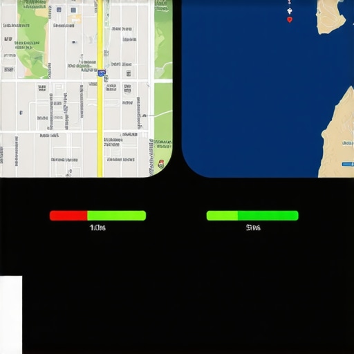 Screenshot of satellite imagery analysis software used for map verification and location accuracy