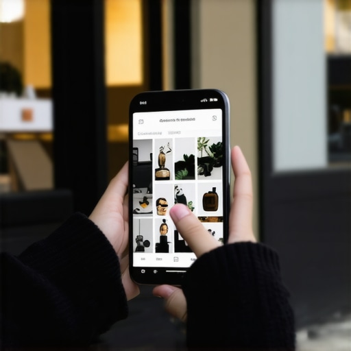 Person uploading recent photos of their storefront for business verification